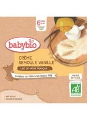 BABYBIO Kapsička krém vanilka krupička 4 x 85 g