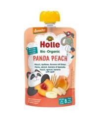 HOLLE Panda Peach Bio pyré broskev merunka banán špalda 100g (8+)