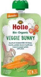 HOLLE Veggie Bunny Bio pyré mrkev, batáty a hrášek, 100 g (6m+)
