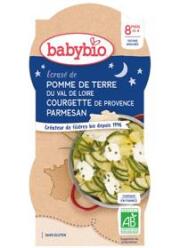 BABYBIO Příkrm brambory s cuketou, creme fraiche a parmezánem - zeleninový příkrm (2x 200 g)