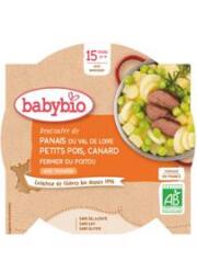 BABYBIO Příkrm pastinák s hráškem a farmářskou kachnou (260 g) - maso-zeleninový příkrm