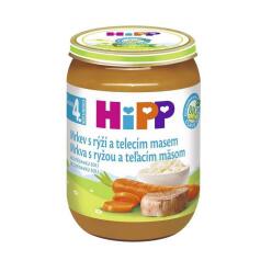 HIPP BIO karotka s rýží a telecím masem (190 g) - maso-zeleninový příkrm