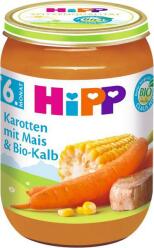Příkrm zelenino-masový BIO Mrkev s kukuřicí a telecím masem 190g Hipp