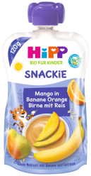 Příkrm ovocný HIPP BIO Sport hruška, pomeranč, mango, banán, rýže 120g Hipp