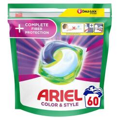 ARIEL Kapsle gélové na praní All-in-1 PODS Color&Style Complete Fiber Protection, 60 praní