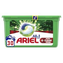ARIEL Kapsle gélové na praní All-in-1 PODS Extra Clean Power, 30 praní