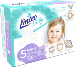 LINTEO BABY Plenky Baby Prémium JUNIOR (11-21 kg) 42 ks