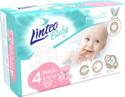 LINTEO BABY Plenky Baby Prémium MAXI (8-15 kg) 50 ks