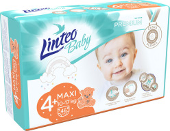 LINTEO BABY Plenky Baby Prémium MAXI+ (10-17 kg) 46 ks