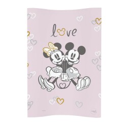 CEBA Podložka přebalovací měkká COSY 50x70 Disney Minnie & Mickey Pink