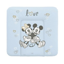 CEBA Podložka přebalovací měkká na komodu 75x72 Disney Minnie & Mickey Blue