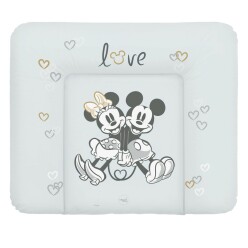 CEBA Podložka přebalovací měkká na komodu 85x72 Disney Minnie & Mickey Grey