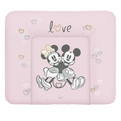 CEBA Podložka přebalovací měkká na komodu 85x72 Disney Minnie & Mickey Pink