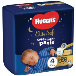 HUGGIES® Elite Soft Pants OVN jednorázové pleny vel. 4, 19 ks