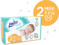 LINTEO BABY Plenky Baby Prémium MINI (3-6 kg) 136 ks