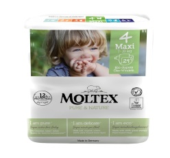 MOLTEX Pure & Nature Plenky Maxi 7-18 kg - ekonomické balení (6 x 29 ks)