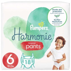 PAMPERS Pants Harmonie Plenkové Kalhotky Velikost 6, 18 ks, 15  kg+