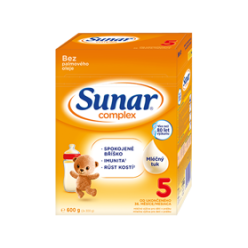 SUNAR Complex 5 dětské mléko (+ mnoství x600 g)
