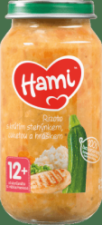 HAMI Rizoto s krůtím stehýnkem, cuketou a hráškem (250 g) - maso-zeleninový příkrm