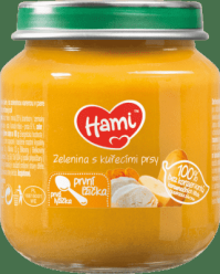 HAMI Zelenina s kuřecím masem (125 g) - maso-zeleninový příkrm