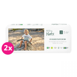 2x ECO BY NATY Pleny jednorázové 5 (11-25 kg) 40 ks - ECONOMY PACK