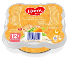 HAMI Malý Gurmán: Krémové rizoto s mrkví a hráškem (230 g)