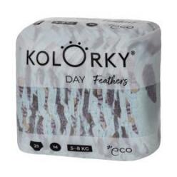 KOLORKY DAY Pleny jednorázové eko, peří M (5-8 kg) 21 ks