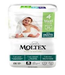 MOLTEX Pure&Nature Kalhotky plenkové jednorázové 4 Maxi (7-12 kg) 22 ks