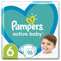 PAMPERS Active Baby Pleny jednorázové 6 (13-18 kg) 96 ks - MEGA PACK