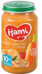 HAMI Zahradní zelenina s krůtou (250 g) - masozeleninový příkrm