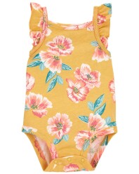 CARTER'S Body na ramínka Pink Flowers holka 12m