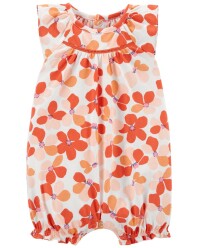 CARTER'S Overal letní Orange Floral dívka 3m