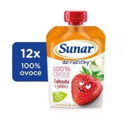 12x SUNAR Do ručičky Jahoda 100 g