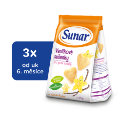 3x SUNAR Vanilkové sušenky (175 g)