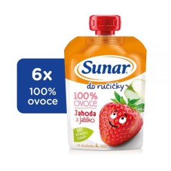 6x SUNAR Do ručičky Jahoda 100 g