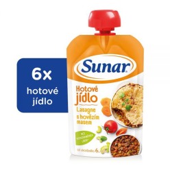 6x SUNAR Kapsička - Lasagne s hovězím masem 120 g