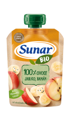 SUNAR BIO kapsička Jablko, banán 100 g