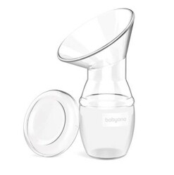 BABYONO Sběrač mateřského mléka jednodílný silikonový 90ml