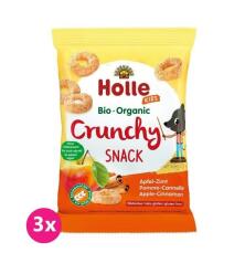 3x HOLLE Dětské Bio Křupky jablko, skořice, 25 g (3+)