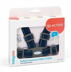 BABYONO Popruhy na dítě - tmavěmodré, 6 m+