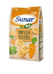 SUNAR BIO Křupky Mrkvová kolečka 45 g