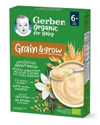 GERBER Organic Kaše nemléčná s příchutí vanilky 200 g​