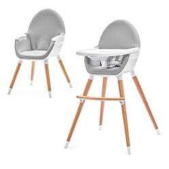 Židlička jídelní FINI grey Kinderkraft