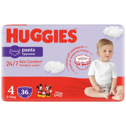 HUGGIES Pants Kalhotky plenkové jednorázové 4 (9-14 kg) 36 ks