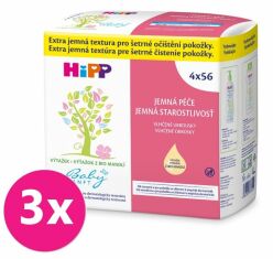 3x HiPP Babysanft Čistící vlhčené ubrousky (4x 56 ks)