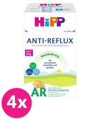 4x HiPP Anti-Reflux Speciální kojenecká výživa od narození 600 g