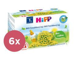 6x HiPP BIO Fenyklový čaj (20x 1,5 g)