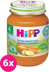 6x HiPP BIO karotka s brambory (125 g) - zeleninový příkrm