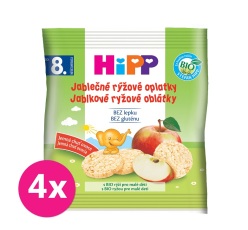 6x HIPP BIO Oplatky dětské rýžové jablkové 30g