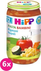 6x HiPP BIO PASTA BAMBINI Rigatoni Neapol, 250 g - zeleninový příkrm